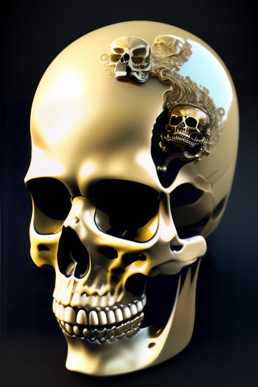 ArtStation - Gold Skull Aces Cool Spade Theme