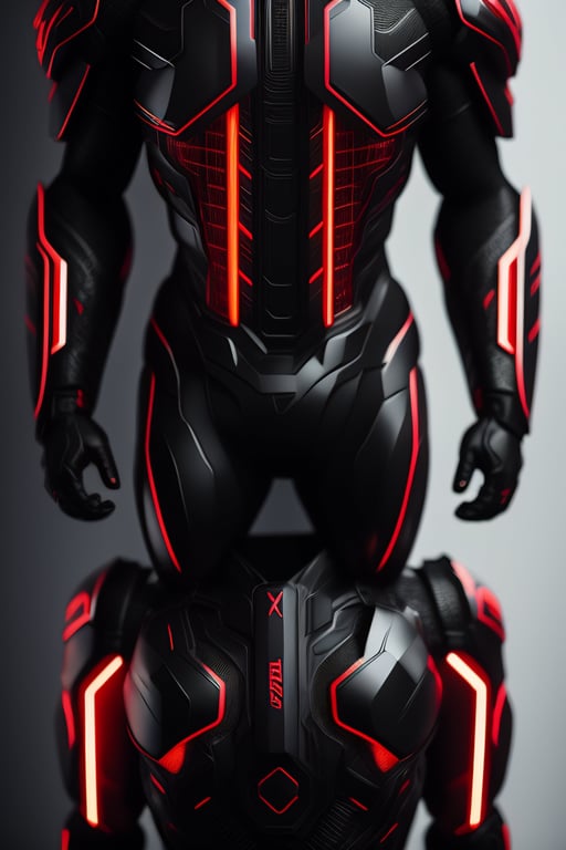 Lexica - futuristic shapes that will define his costume