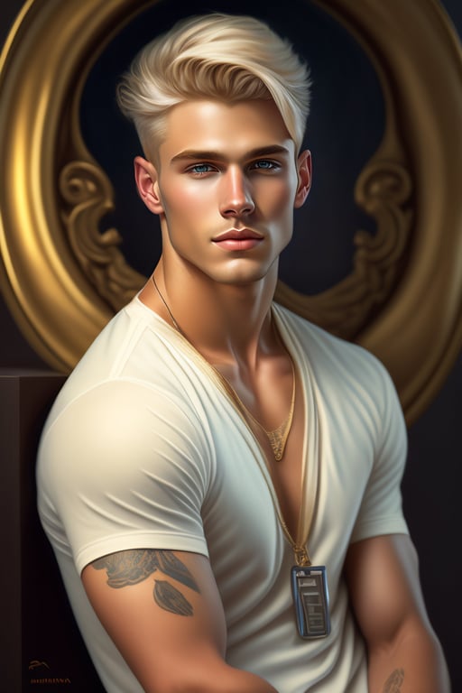 Lexica - A portrait of a beautiful young male wearing an alexander