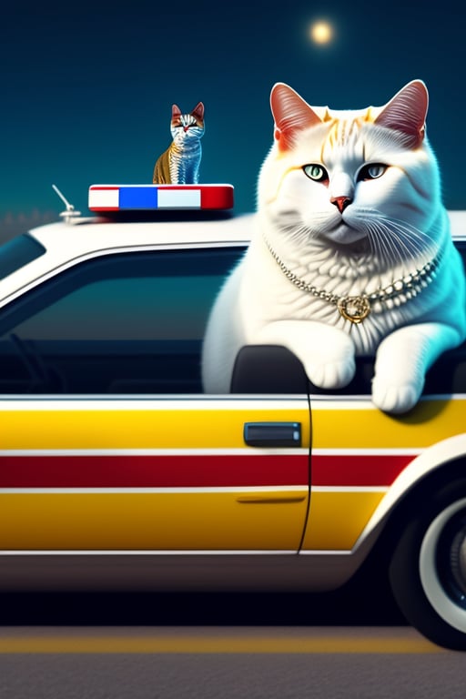 Lexica - A cat dressed as an international police officer with a cartoon  design