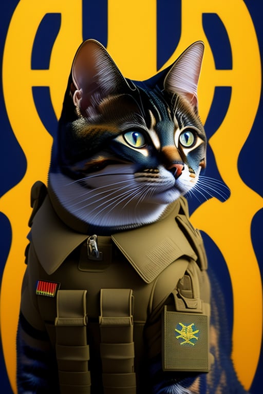 Lexica - A cat dressed as an international police officer with a cartoon  design