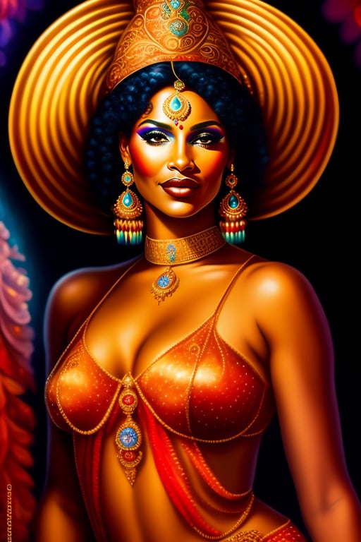 Lexica - beautiful woman african goddess