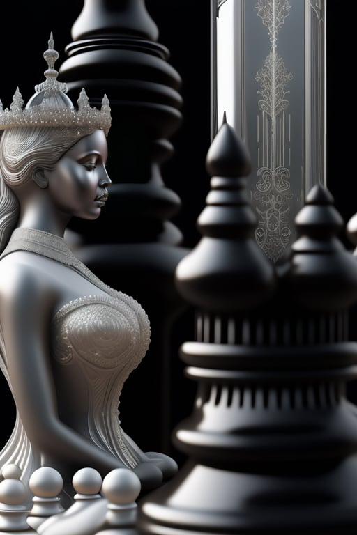 Lexica - Chess pieces made doodles in the metaverse world