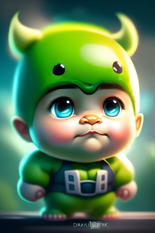 Lexica - CUTE AND ADORABLE CARTOON FLUFFY BABY YODA, FANTASY