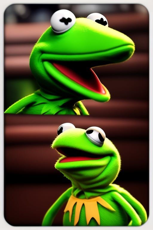 kermit the frog driving face