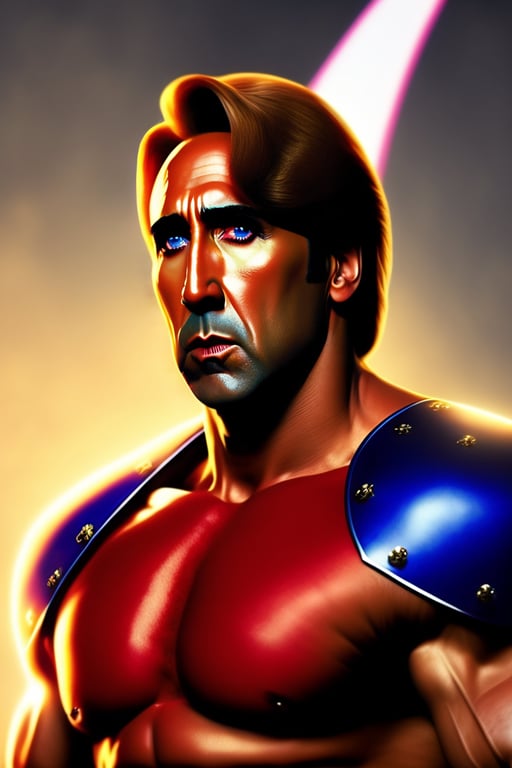 Lexica - nicolas cage with superman uniform