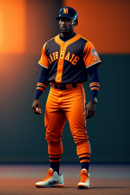 Lexica - black and whithe new york yankees uniform with black and orange  double stripes