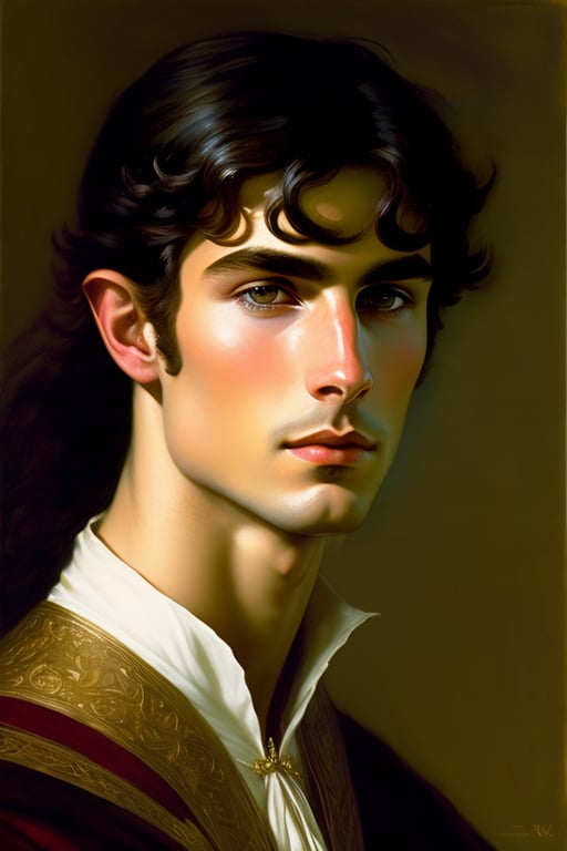 Lexica - A portrait of a beautiful young male wearing an alexander