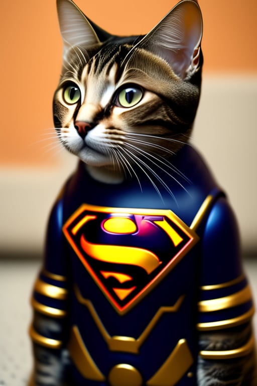 Lexica - Strong cat man like superman