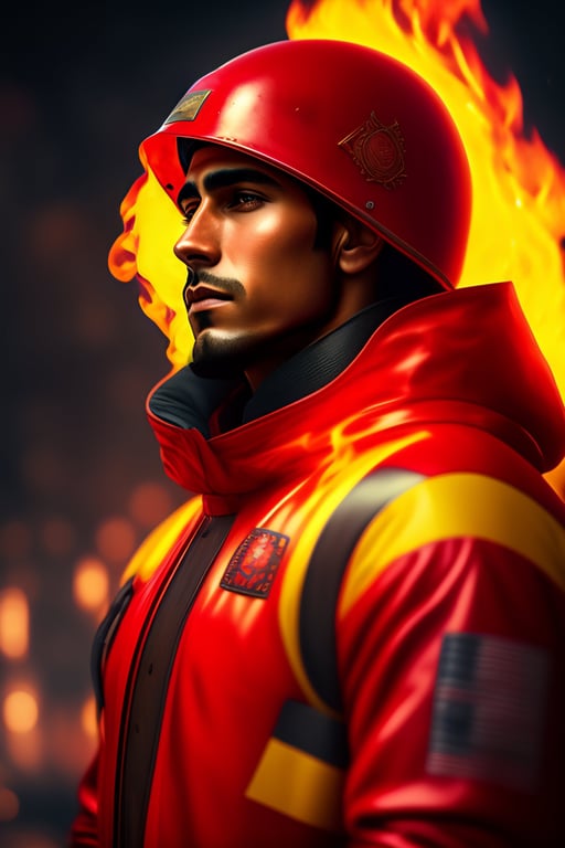 Lexica - hunky fireman