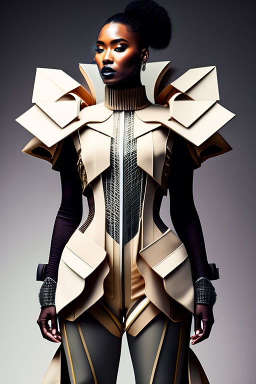 Lexica - futuristic shapes that will define his costume