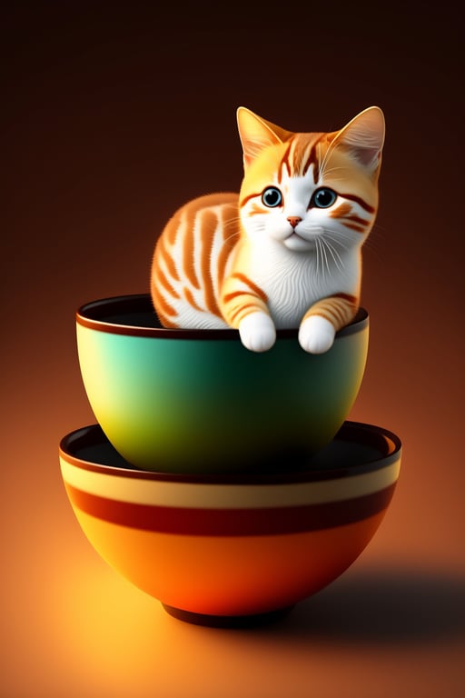 Lexica - Cute Cat In Cup