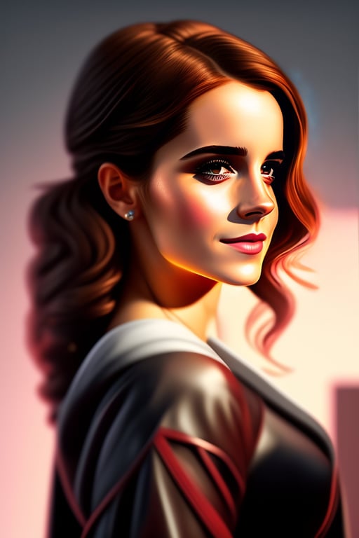 Lexica - emma watson 3d art anime style