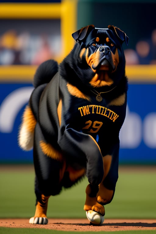 Lexica - the rottweilers of california baseball uniform team mockup