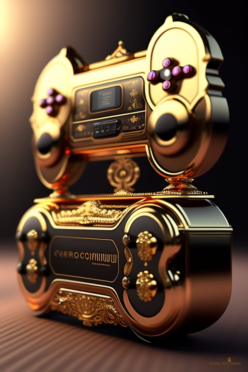 Lexica - hyperrealistic neo - rococo steampunk playstation 5