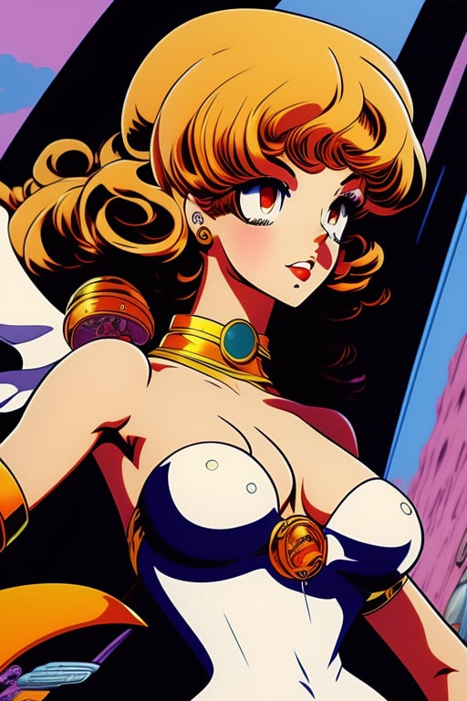 Lexica - 90's anime vintage selena gomez girl with a giant sword