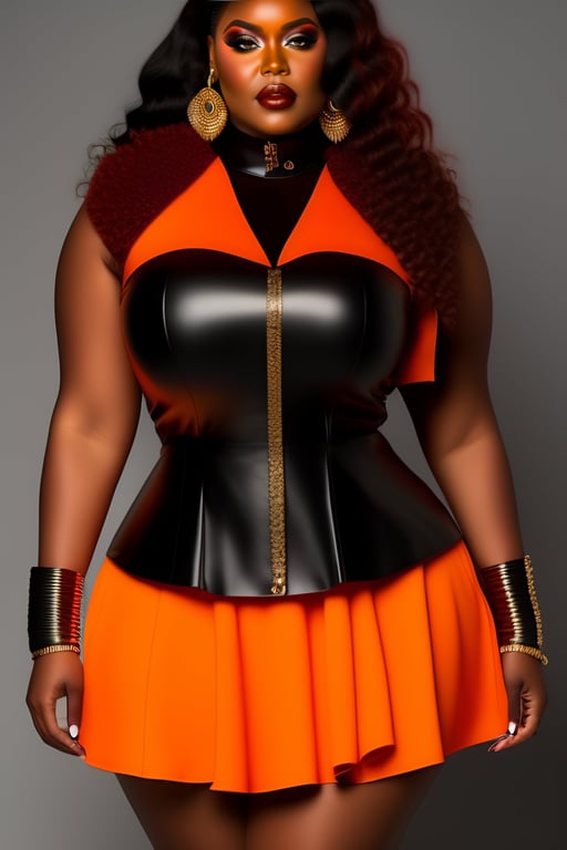 Lexica - Disruptive baseball uniform orange and black, detailed