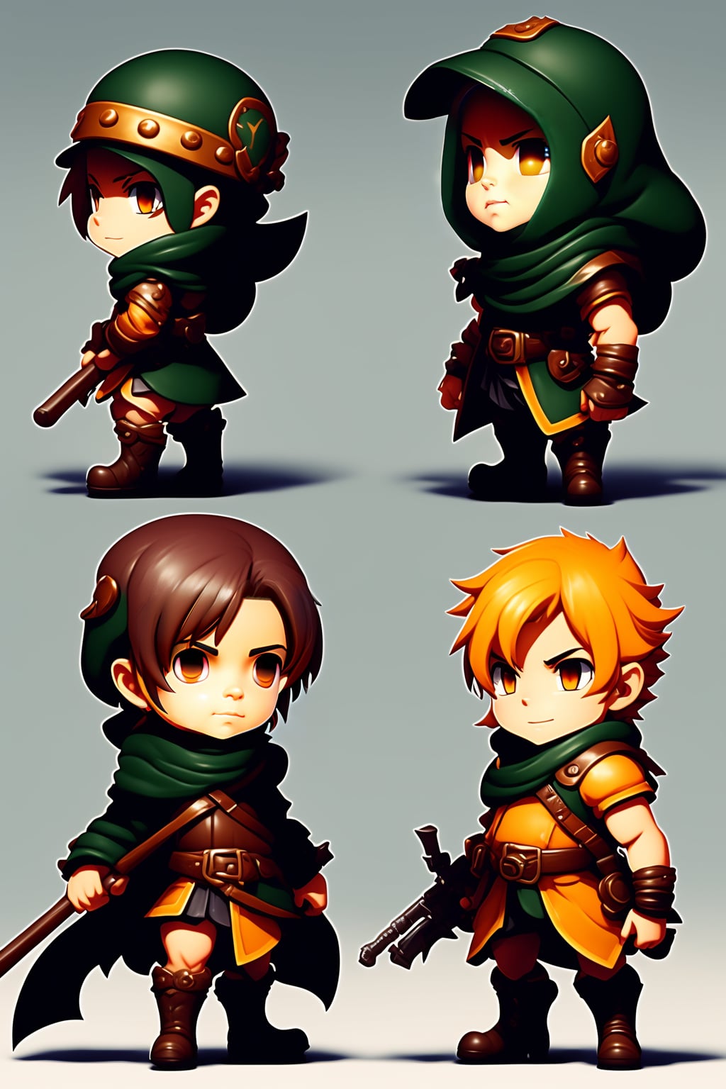 sprite sheet of ragnarok online mmorpg character,, Stable Diffusion