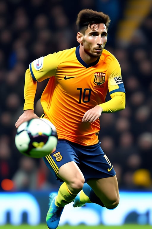 Lexica - Messi with valencia cf jersey