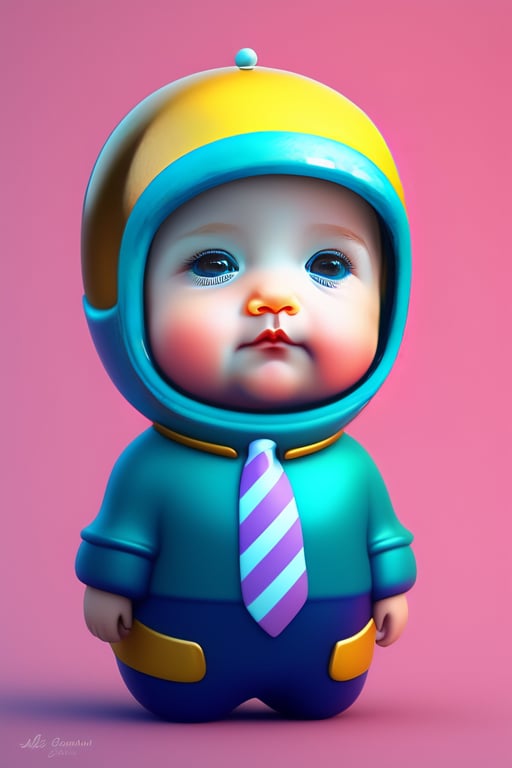 Lexica - baby twitter mascot