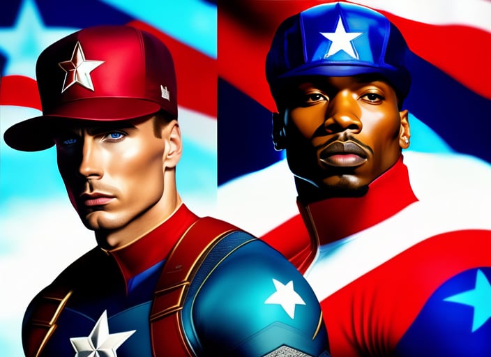 Lexica - Cristiano Ronaldo, captain america, hiphop streetwear drip