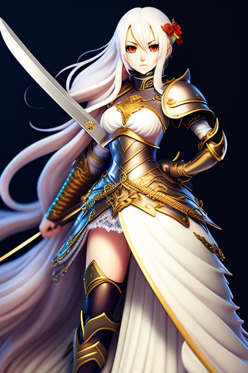 anime girl armor knight