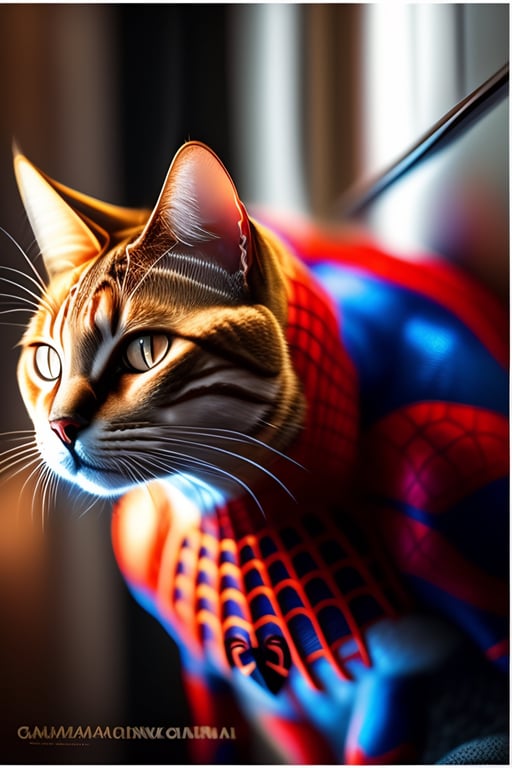 Lexica - gato spiderman