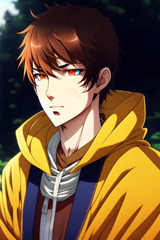 Chibi Anime Boy Brown Hair