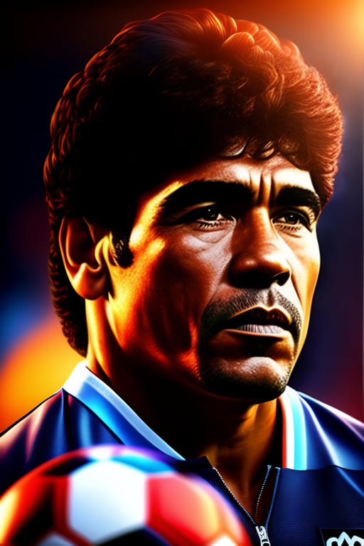 Lexica - Pele and Maradona in Heaven