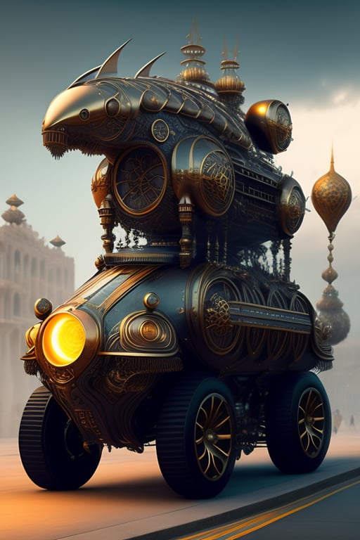 Lexica - hyperrealistic neo - rococo steampunk playstation 5