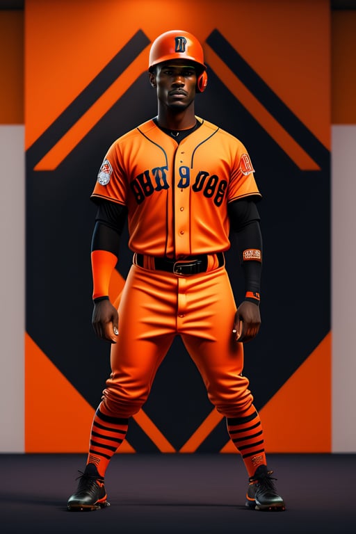 Lexica - black and whithe new york yankees uniform with black and orange  double stripes