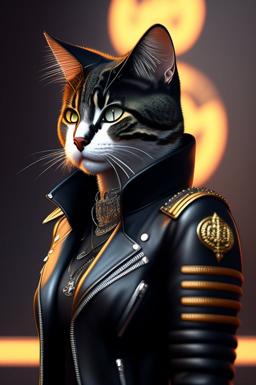 Lexica - A cat dressed as an international police officer with a