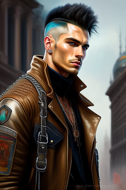 shadowrun; male; elf; punk ganger, mohawk  Shadowrun, Cyberpunk rpg, Sci  fi character art