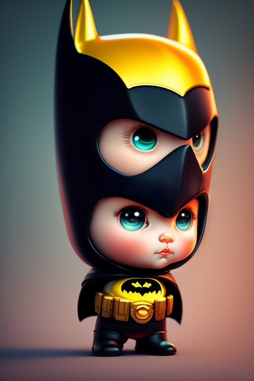 Lexica - lindo y adorable bebé batman de dibujos animados