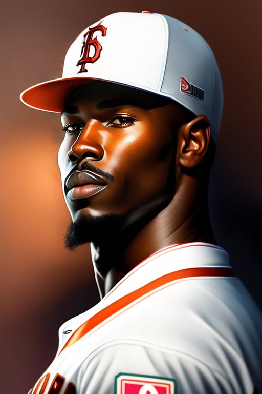 Lexica - portrait of a baseball player