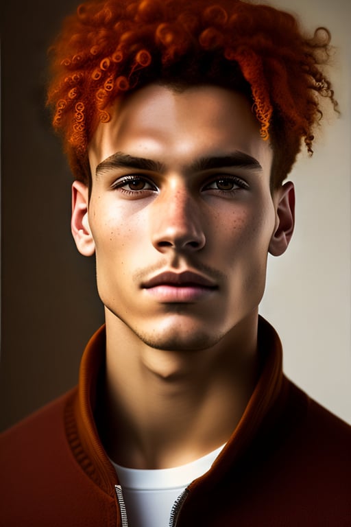 Dark Red Hair Men