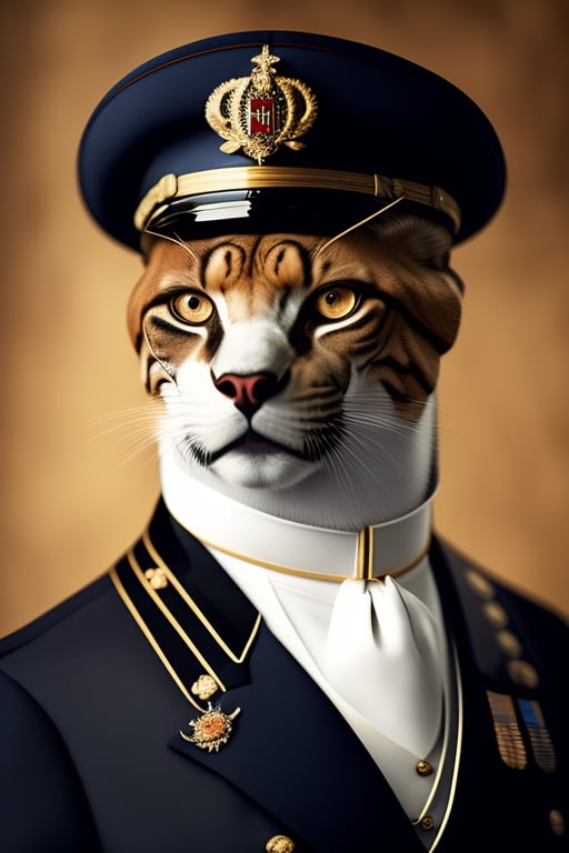 Lexica - A cat dressed as an international police officer with a