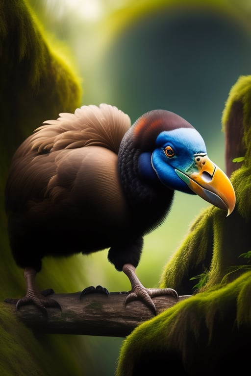 Lexica - Paint a portrait of a dodo bird, a species that has been extinct  for over 300 years. Imagine what the bird would have looked like in its  nat...
