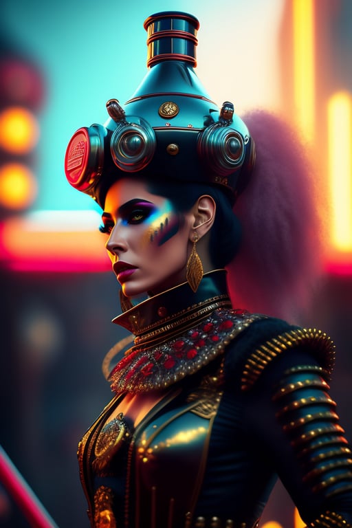 Lexica - royal attire cyberpunk