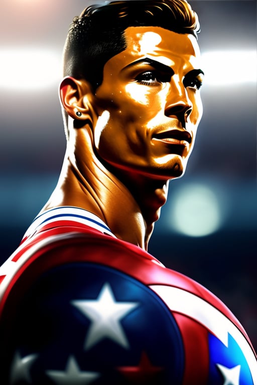 Lexica - Cristiano Ronaldo, captain america, hiphop streetwear drip