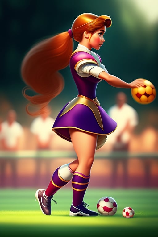 Lexica - American football super bowl concept, female soccer