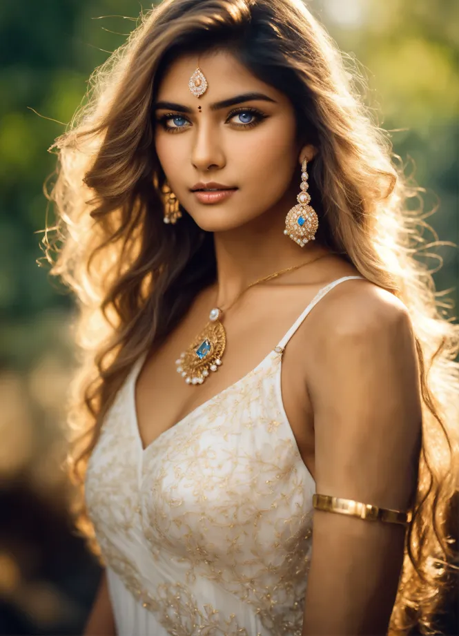 Portrait of a Pretty Brunette Wearing a Red Calvin Klein Bra