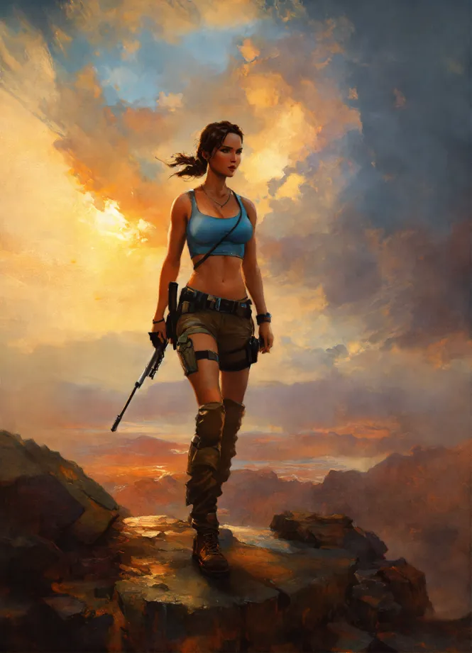 day 12 - Lara Croft (triangle boobs and all hehehe) ((thank u @junaidk.nef  for taking pics again😎))