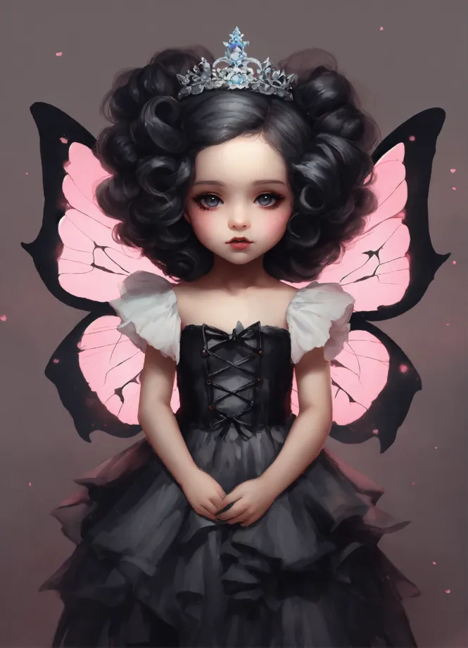 Black best sale fairy doll