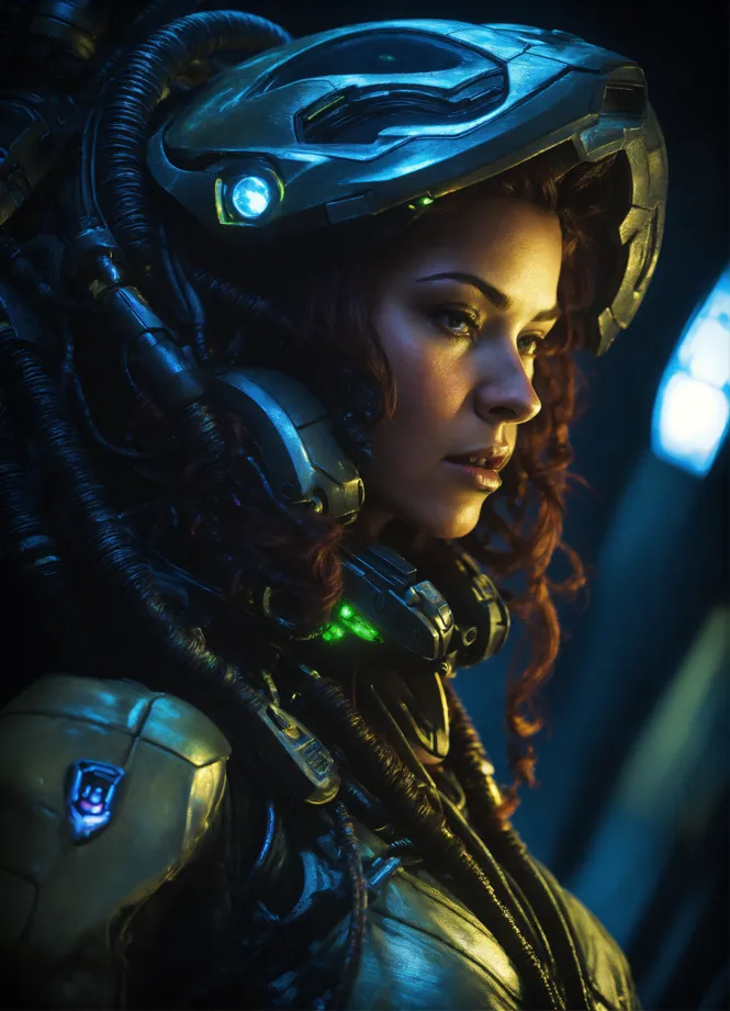 Lexica - #portrait #starcraft #sarah-kerrigan #terran #ghost #luis royo