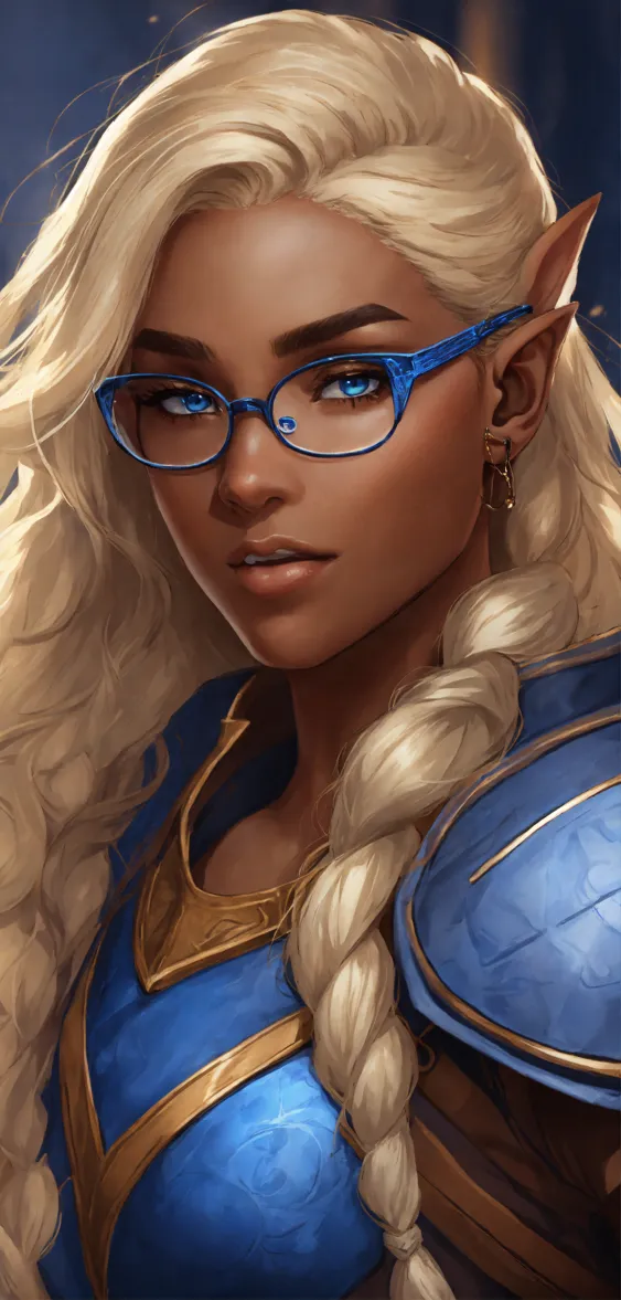 Lexica - elf woman with tan brown skin