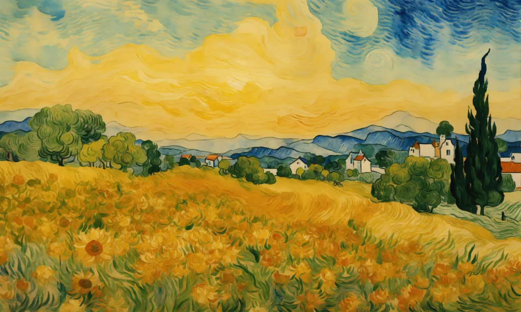 Lexica - van gogh background