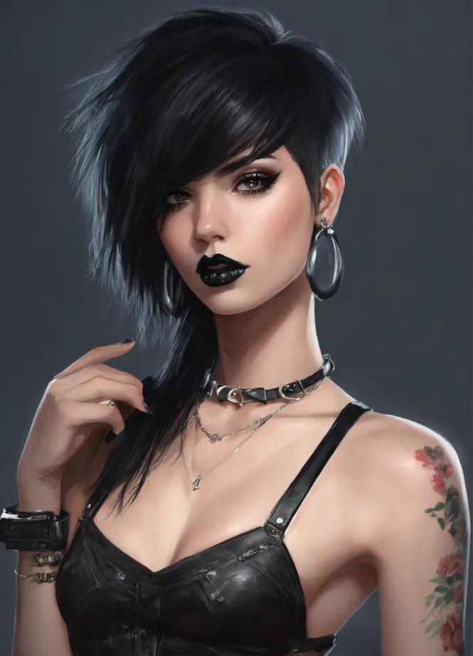 Lexica - hot goth girl