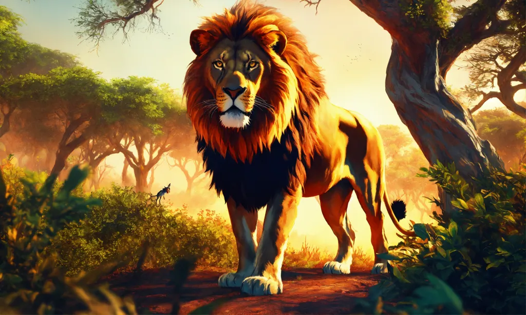 Majestic lion, king of the savannah, roams Africa grassy plains generated  by AI 29702828 Stock Photo at Vecteezy