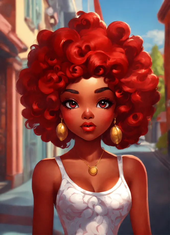 Lexica - latin redhead girl cartoon